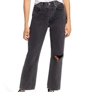 *SOLD* Topshop | Black high waisted dad jeans